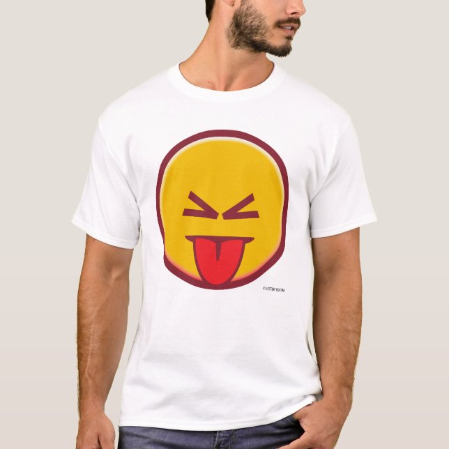 Unhöfliches Emoji T-Shirt (Vorderseite)