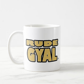 Unhöfliches Gyal, Gold-Buchstaben Kaffeetasse