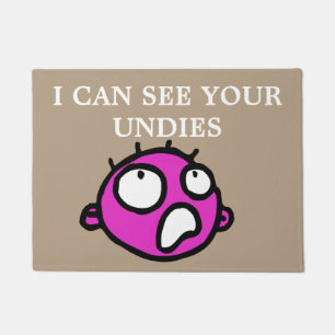 Unhöfliches Sprichwort des lustigen Comicgesichtes Fußmatte