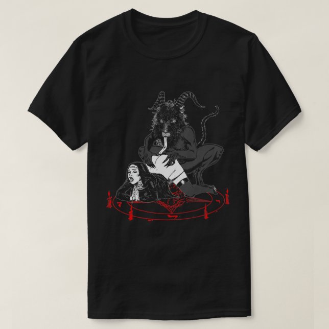 Unholy Dirty Nun Satan ist mein Daddy T - Shirt (Design vorne)