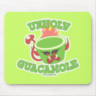 Unholy Guacamole Funny Guac Avocado Slogan Mousepad