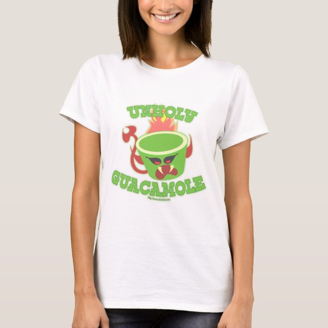 Unholy Guacamole Funny Guac Avocado Spaß  T-Shirt (Vorderseite)