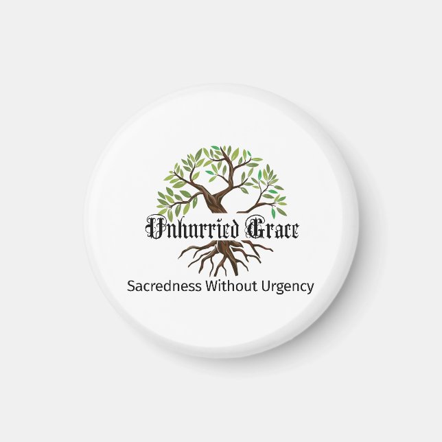Unhurried Grace Logo-Magnet Magnet (Vorne)
