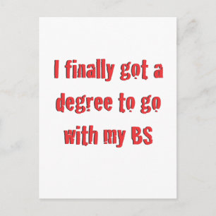 Uni-Abschluss Ankündigungspostkarte