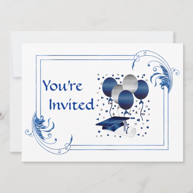 Uni-Abschluss Einladung (Vorderseite)