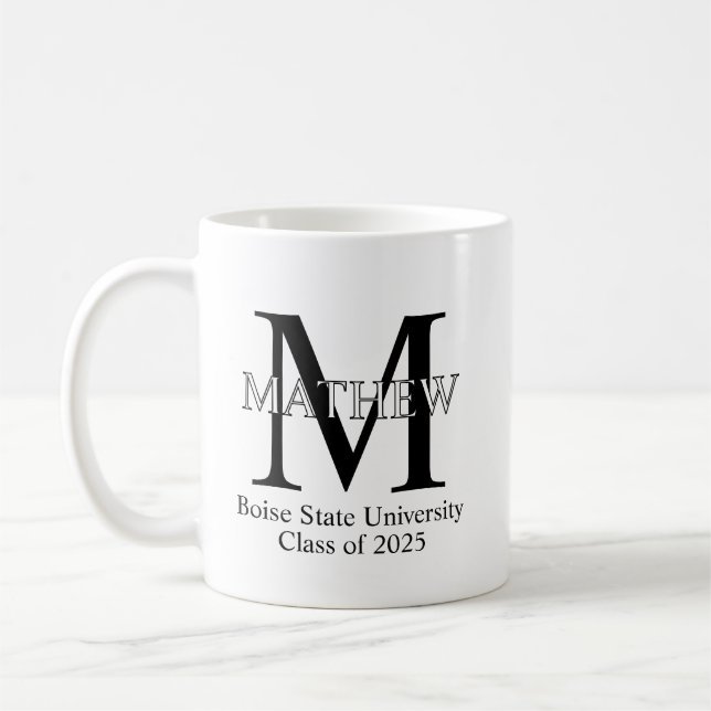 Uni-Abschluß Geschenk, Abschluss Kaffee Tasse, Gr Kaffeetasse (Links)