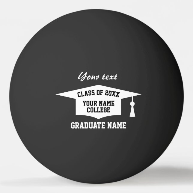 Uni-Abschluss Party Class of 2023 custom Tischtennisball (Vorderseite)
