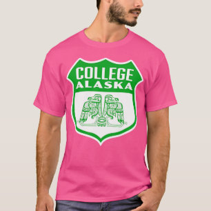 Uni Alaska Retro-Vogelschutz Grün T-Shirt