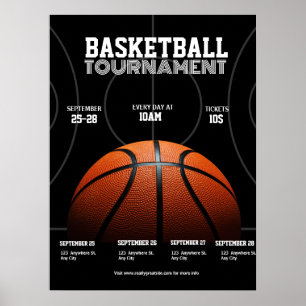 Uni Basketball Turnier, Basketball Sport Poster