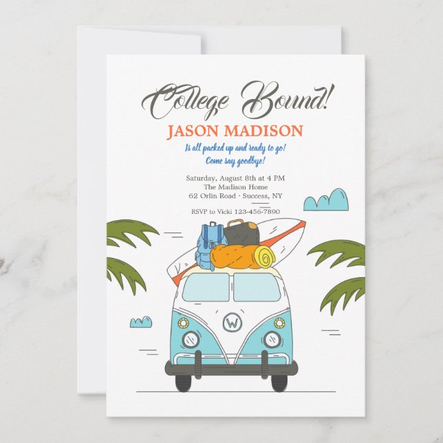 Uni - begrenzte Einladung (Vorderseite)