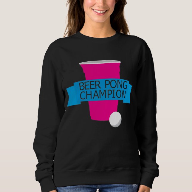 Uni Bierpong Champion Sweatshirt (Vorderseite)