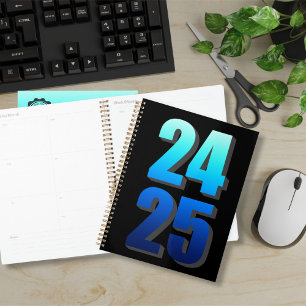 Uni Business Blue und Black 2024 2025 Personal Planer
