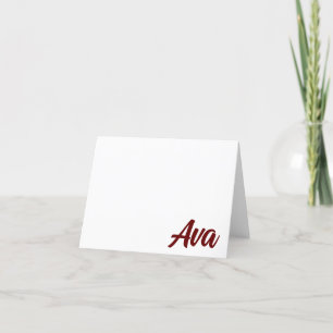 Uni Charleston Personalisiert Dankeschön-Karte Dankeskarte