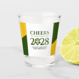 Uni der Green Gold School Abschluss Schnapsglas