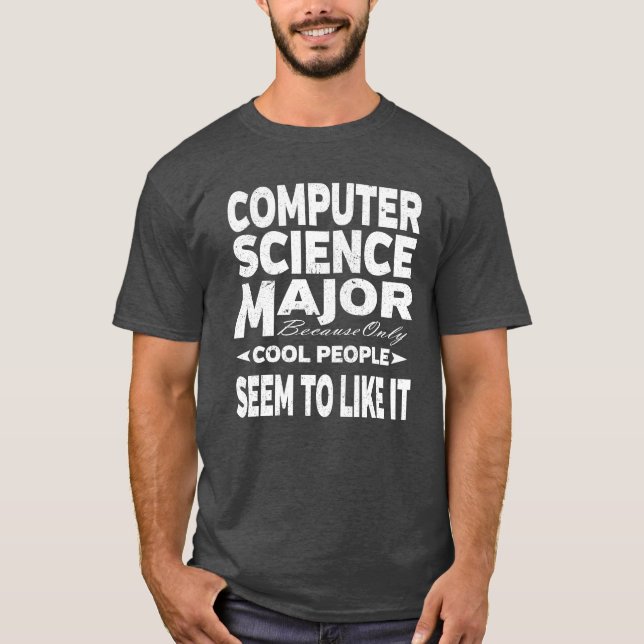 Uni der Informatik große Coole Menschen T-Shirt (Vorderseite)