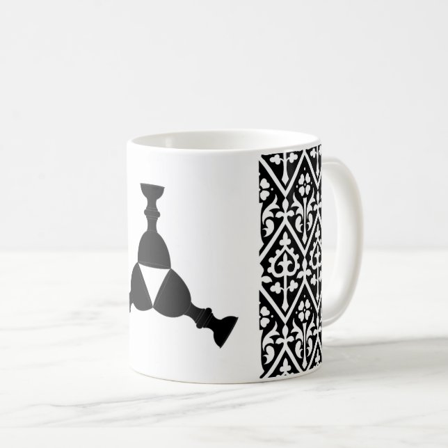 Uni des Abzeichens Yarnvid Populace Kaffeetasse (VorderseiteRechts)