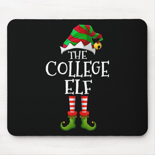 Uni Elf Fun Matching Pajama Group Christmas Wo Mousepad (Vorne)