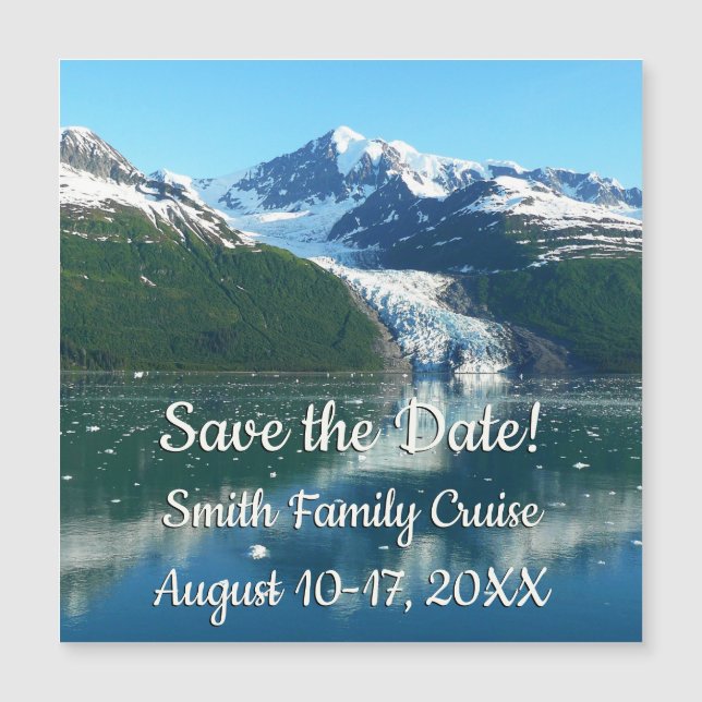 Uni Fjord I Beautiful Alaska Fotografie Magnetkarte (Vorderseite)