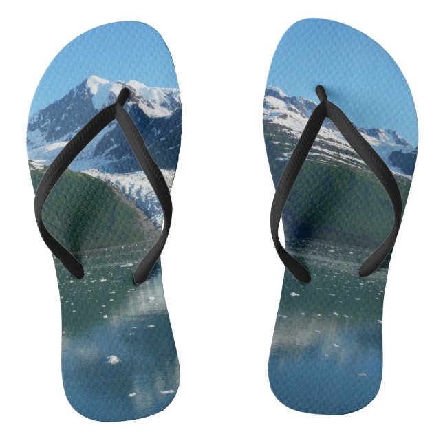 Uni Fjord II Schöne Alaska Fotografie Flip Flops (Fußbett)