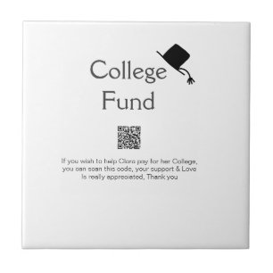 Uni Fund Scan QR Details Graduiertenspende hinzufü Fliese