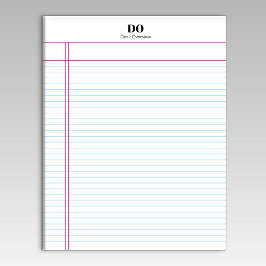 Uni für einfachen Monogram-Namensrand im Editor Notizblock