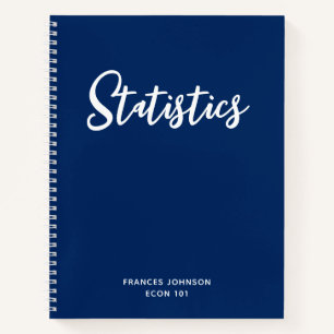 Uni für Navy Statistics Notizbuch