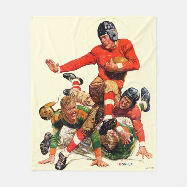 Uni-Fußball Fleecedecke (Vorderseite)