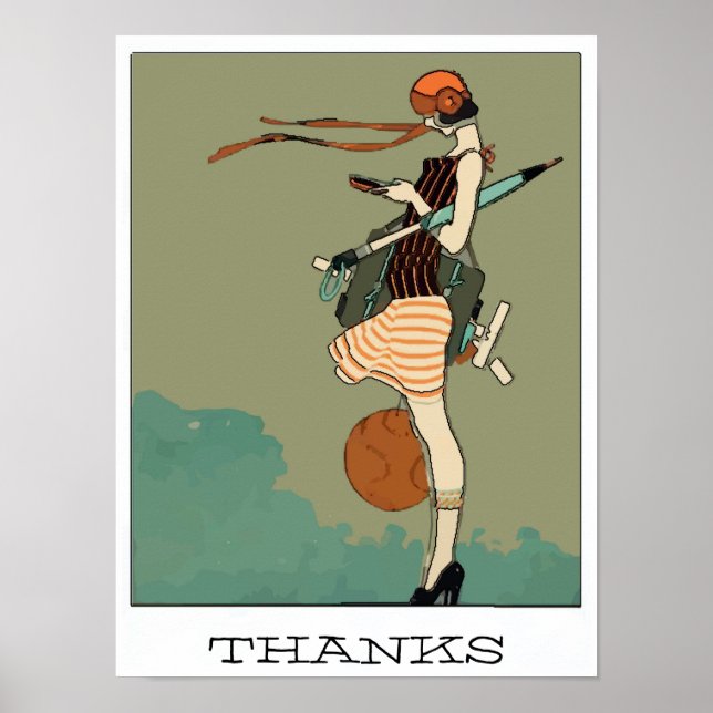 Uni Girl Gesimst, DANKE Poster (Vorne)