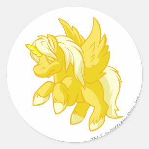 Uni Gold Runder Aufkleber