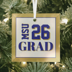 Uni Grad '26 Ornament Aus Glas
