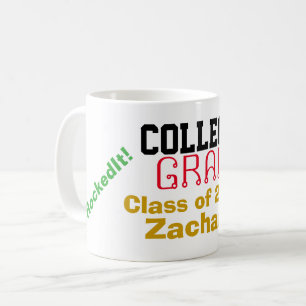Uni Grad Class Look Out World NAME Tasse