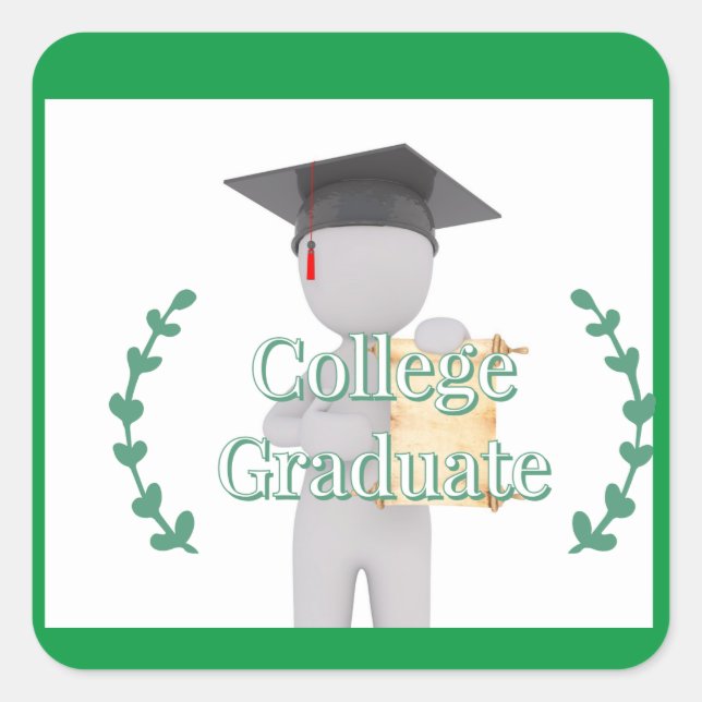 Uni Graduate Sticker (Vorderseite)