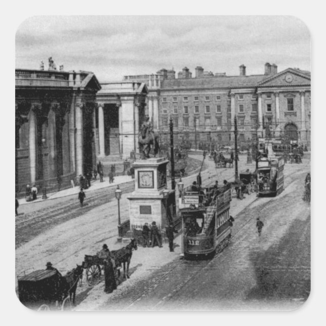 Uni Green, Dublin, c.1900 Quadratischer Aufkleber (Vorderseite)