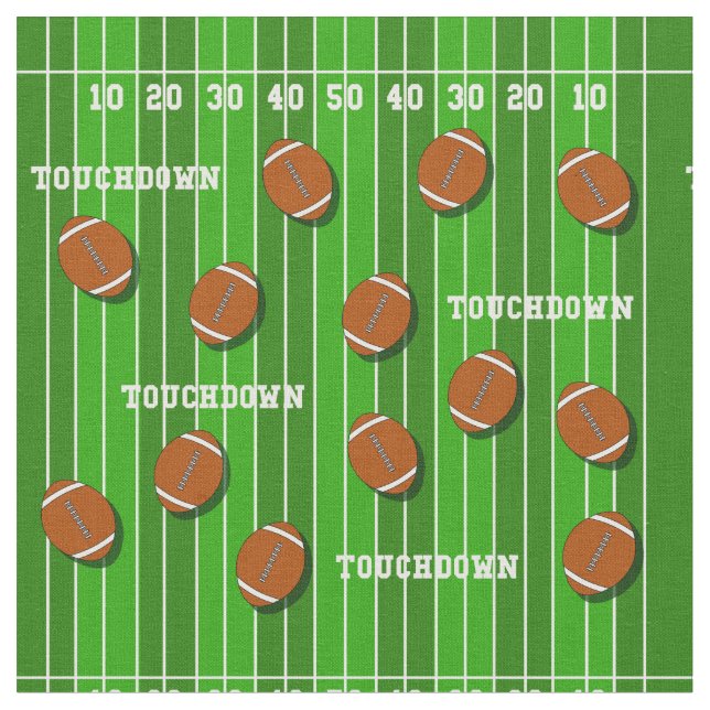 Uni Gridiron Football Player Geburtstag Stoff (Nahaufnahme)