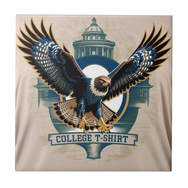 Uni: Hawk-Logo Fliese (Vorderseite)