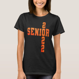 Uni High School Senior 2022 Grafische Orange Gra T-Shirt