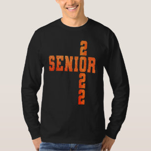 Uni High School Senior 2022 Grafische Orange Gra T-Shirt