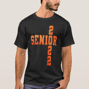 Uni High School Senior 2022 Grafische Orange Gra T-Shirt