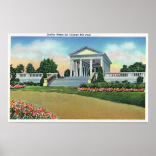Uni Hill Park View of Dudley Memorial Poster