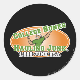 Uni Hunks Hauling Junk Offizielles Logo Runder Aufkleber
