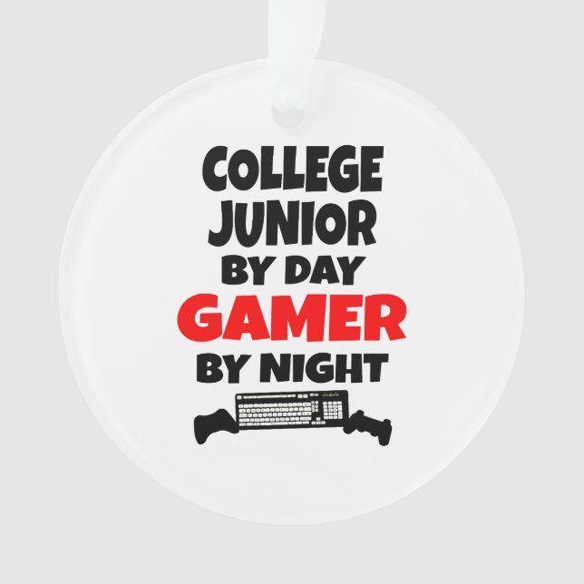 Uni Junior by Day Gamer by Night Ornament (Vorderseite)