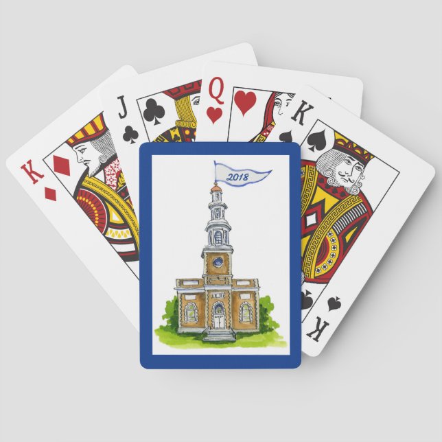 Uni kardiert Klasse von 2018 Spielkarten (Rückseite)