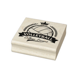 Uni League Volleyball Rubber Briefmarke Gummistempel
