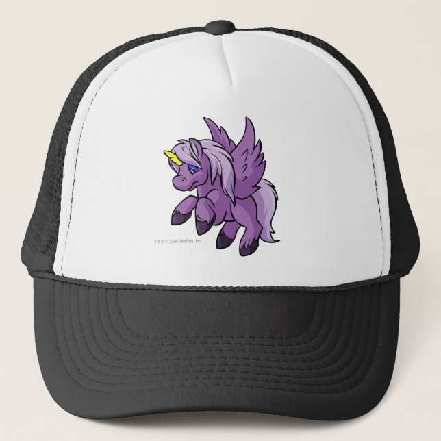Uni lila truckerkappe (Vorderseite)