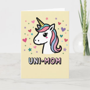 Uni-Mom-Feiertags-Kunstkarte Karte
