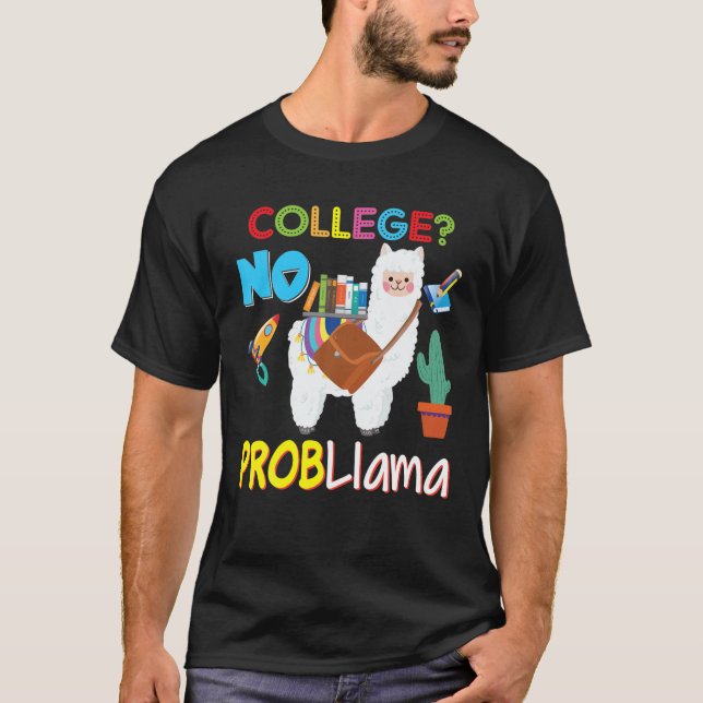 Uni No Probllama Problem Llama Kinder Tee (Vorderseite)