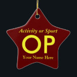 Uni oder hohe Schulabbrecherquote Keramik Ornament<br><div class="desc">Klicken Sie auf "Anpassen",  um dieses Geschenk mit Ihrem eigenen Hintergrund und Schriftart-Farbschemas zu personalisieren.</div>