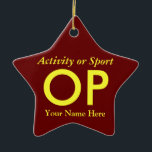 Uni oder hohe Schulabbrecherquote Keramik Ornament<br><div class="desc">Klicken Sie auf "Anpassen",  um dieses Geschenk mit Ihrem eigenen Hintergrund und Schriftart-Farbschemas zu personalisieren.</div>