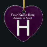 Uni oder hohe Schulabbrecherquote Keramik Ornament<br><div class="desc">Klicken Sie auf "Anpassen",  um dieses Geschenk mit Ihrem eigenen Hintergrund und Schriftart-Farbschemas zu personalisieren.</div>