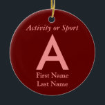 Uni oder hohe Schulabbrecherquote Keramikornament<br><div class="desc">Klicken Sie auf "Anpassen",  um dieses Geschenk mit Ihrem eigenen Hintergrund und Schriftart-Farbschemas zu personalisieren.</div>